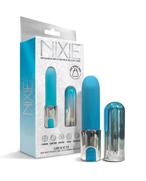 Global Novelties LLC Female Sex Toys Nixie Smooch Rechargeable Lipstick Vibrator