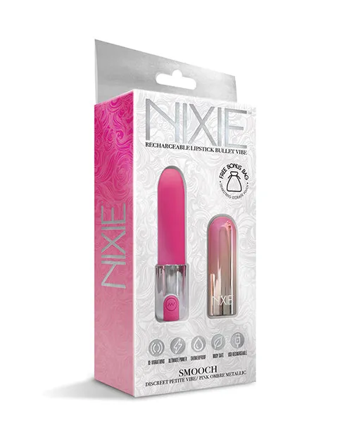 Global Novelties LLC Female Sex Toys Nixie Smooch Rechargeable Lipstick Vibrator