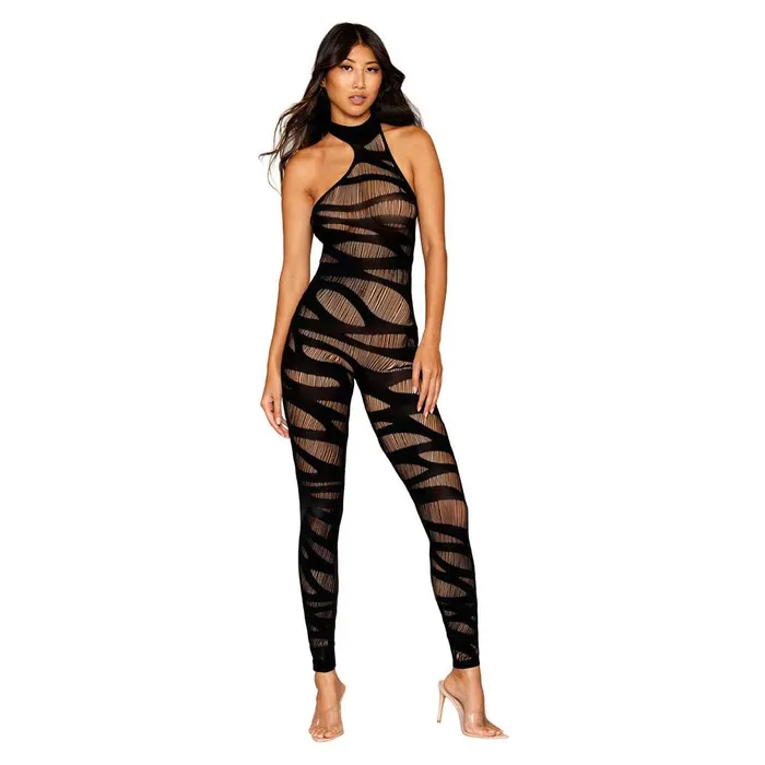 iloveexcitement Bodystockings Playsuits Dreamgirl Asymmetrical Opaque Knitted Bodystocking with AllOver Slash Design Detail iloveexcitement Bodystockings Playsuits Dreamgirl Asymmetrical Opaque Knitted Bodystocking with AllOver Slash Design Detail