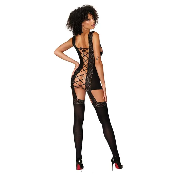iloveexcitement Dreamgirl Rose Lace Gartered Bodystocking Vibrators iloveexcitement Dreamgirl Rose Lace Gartered Bodystocking Vibrators