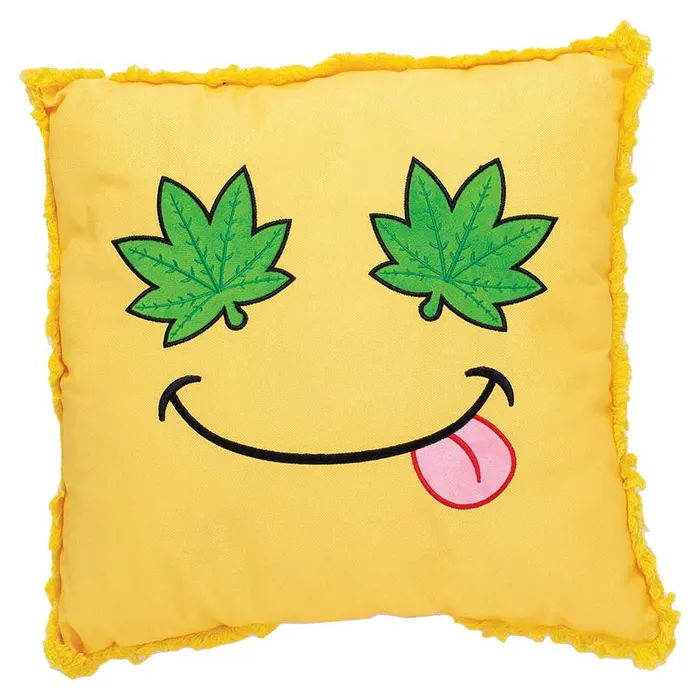 iloveexcitement Leaf Eyes Smiley Face Plush Pillow Vibrators