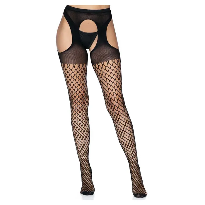 iloveexcitement Vibrators Leg Avenue Addison Oval Net Suspender Hose