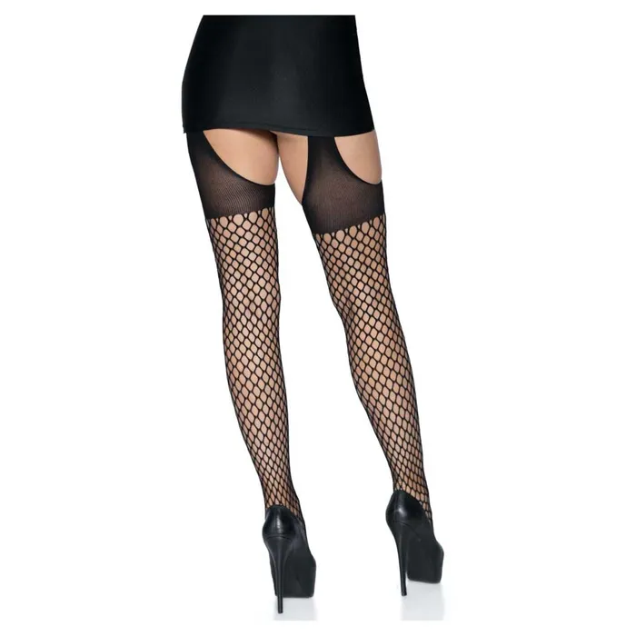 iloveexcitement Vibrators Leg Avenue Addison Oval Net Suspender Hose