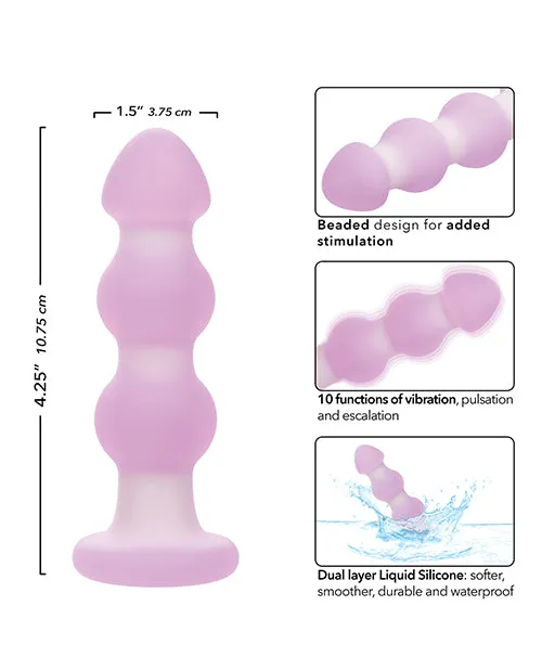 Lavender Haze Beaded Anal Probe LavenderWhite California Exotic Novelties Anal