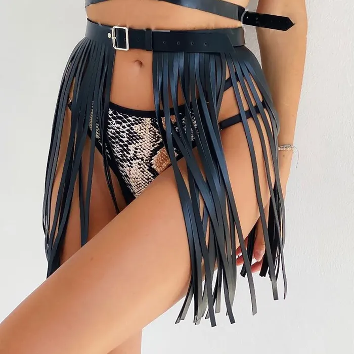 Lets Stay In Co Male Sex Toys Full Cage Bra Harness With Garter Belt Lingerie Set