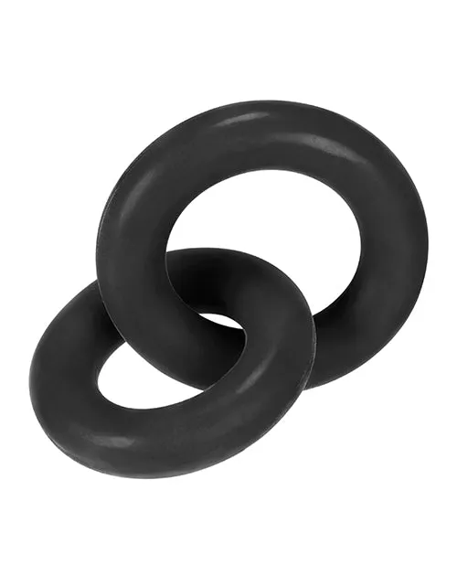 Male Sex Toys Blue Ox Designs LLCDba Oxballs Hunky Junk Duo Linked Cock Ball Rings Tar