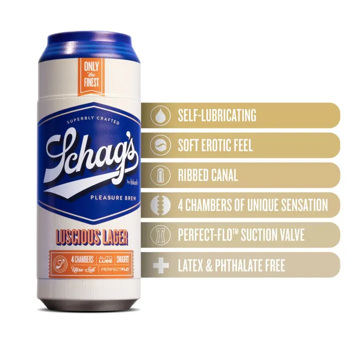 Male Sex Toys Blush Novelties Schags Luscious Lager Reusable Stroker