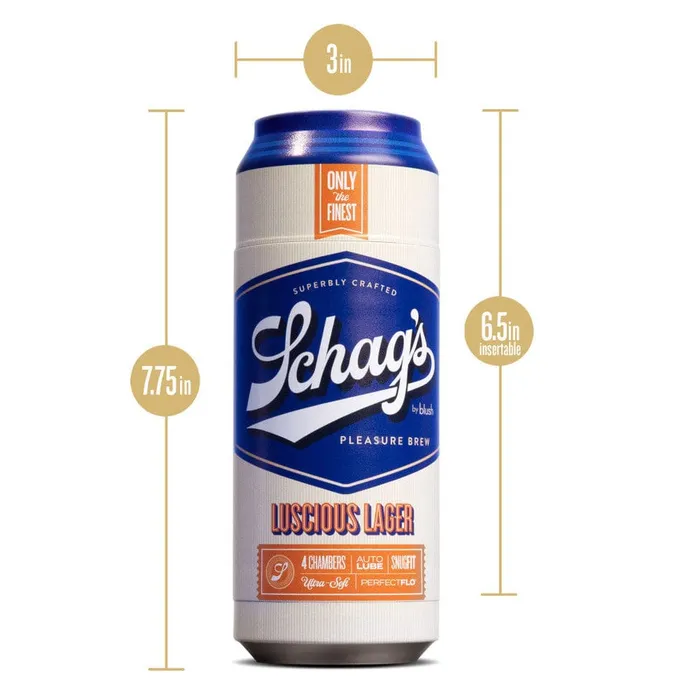 Male Sex Toys Blush Novelties Schags Luscious Lager Reusable Stroker