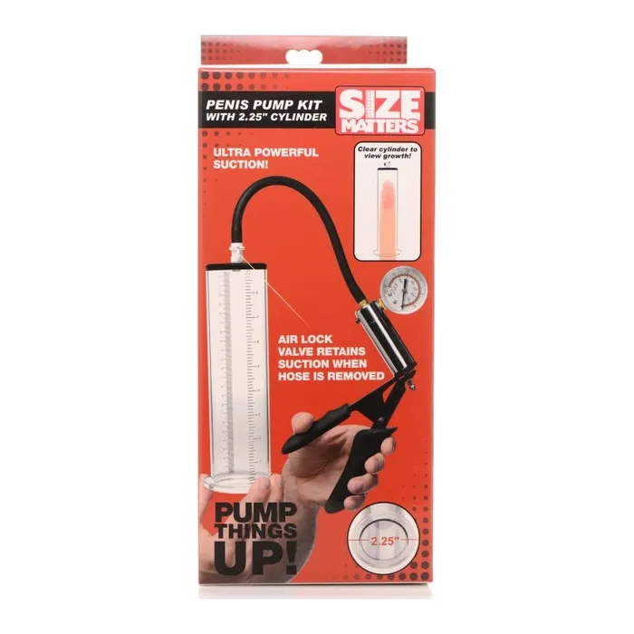 Male Sex Toys Size Matters Size Matters Penis Pump Kit with 22557cm Cylinder Clear