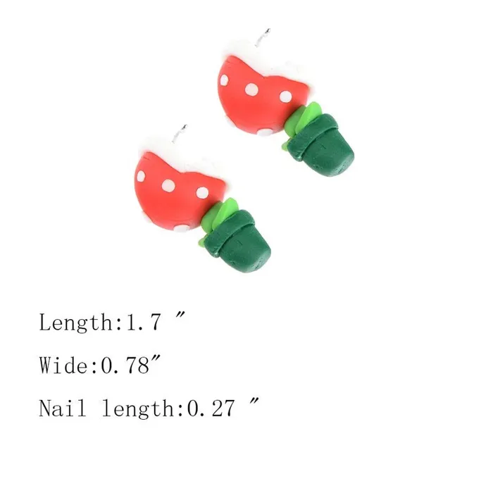 Mario Pakkun Piranha Plant Earrings Taras Teazers Vibrators