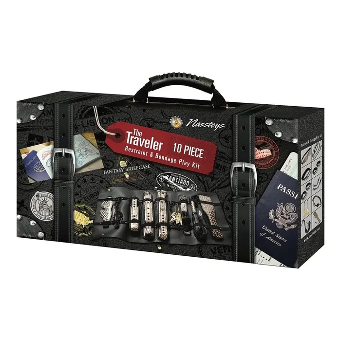 Nasstoys The Traveler 10Piece Restraint Bondage Play Kit Couples Nasstoys The Traveler 10Piece Restraint Bondage Play Kit Couples