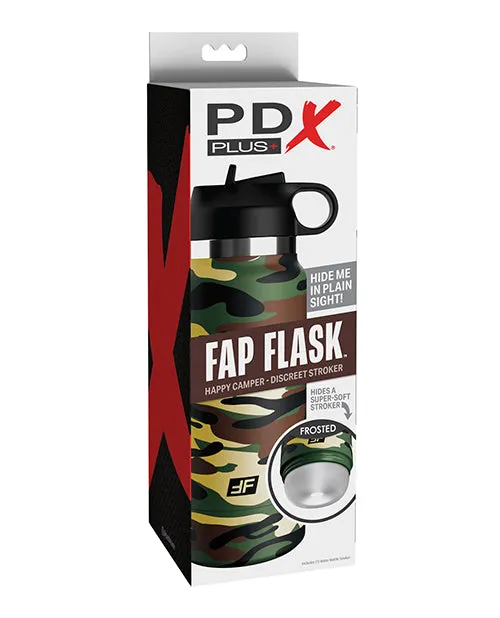 PDX Plus Fap Flask Happy Camper Stroker FrostedCamo Pdx Brands Male Sex Toys PDX Plus Fap Flask Happy Camper Stroker FrostedCamo Pdx Brands Male Sex Toys