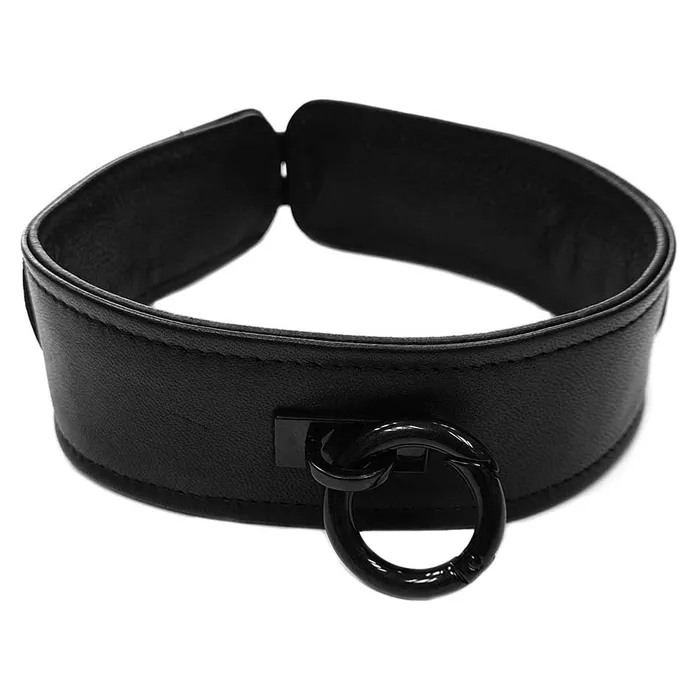 Restraints Rouge Leather Collar Black with Black Accessories iloveexcitement Restraints Rouge Leather Collar Black with Black Accessories iloveexcitement