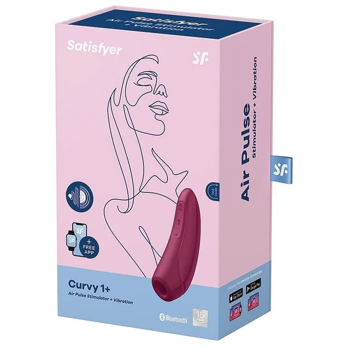 Satisfyer Vibrators Satisfyer Curvy 1 Air Pulse Stimulator Smart Vibrator