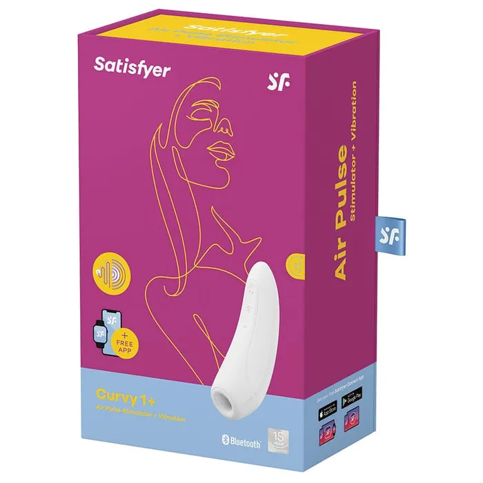 Satisfyer Vibrators Satisfyer Curvy 1 Air Pulse Stimulator Smart Vibrator