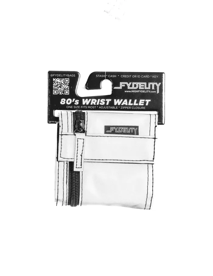 Silver 80s Wrist Wallet Fydelity Anal