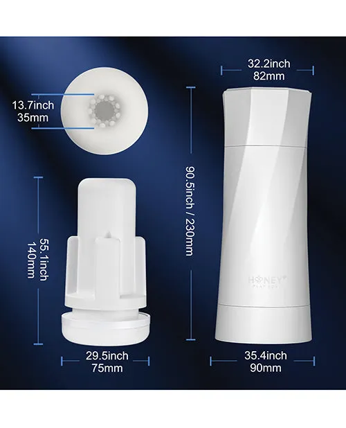 Uc Global Trade INChoney Play B Sky Intense Suction Vibration Blowjob Machine White Female Sex Toys