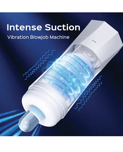 Uc Global Trade INChoney Play B Sky Intense Suction Vibration Blowjob Machine White Female Sex Toys