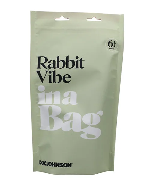 Vibrators Doc Johnson In A Bag Rabbit Vibe Black