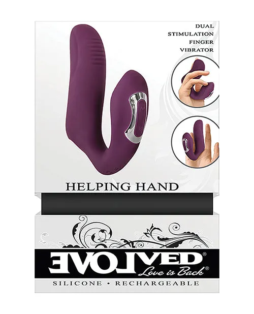 Vibrators Evolved Helping Hand Purple Evolved Novelties INC