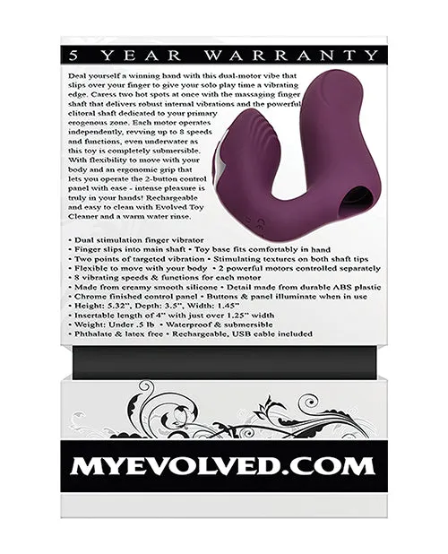 Vibrators Evolved Helping Hand Purple Evolved Novelties INC