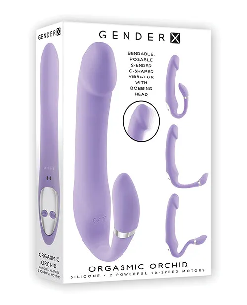 Vibrators Evolved Novelties INC Gender X Orgasmic Orchid Posable Vibrator Purple Vibrators Evolved Novelties INC Gender X Orgasmic Orchid Posable Vibrator Purple