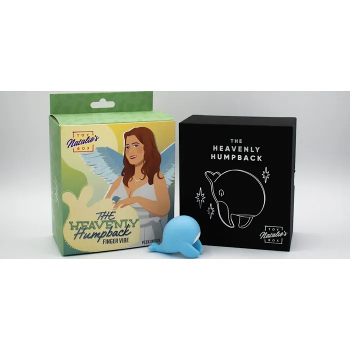 Vibrators Natalies Toy Box The Heavenly Humpback Finger Bullet Vibrator Blue Natalies Toy Box