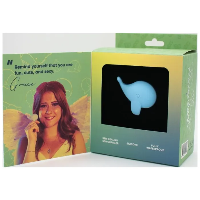 Vibrators Natalies Toy Box The Heavenly Humpback Finger Bullet Vibrator Blue Natalies Toy Box