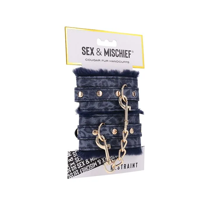 Vibrators Sportsheets Cougar Fur Handcuffs