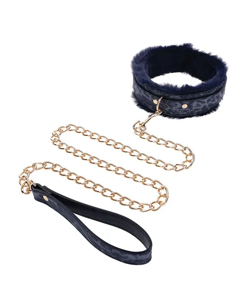 Vibrators Sportsheets International Cougar Fur Collar Leash Vibrators Sportsheets International Cougar Fur Collar Leash