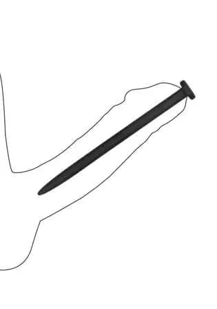 Anal Silicone Rugged Nail Plug Set Urethral Sounding Black Ouch