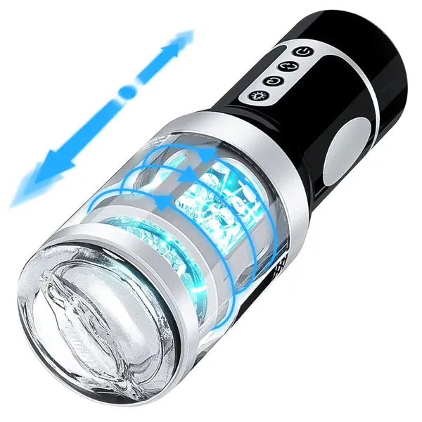 Babejuicy Male Sex Toys Male Masturbator with Thrusting Rotation Penis Trainer Babejuicy Male Sex Toys Male Masturbator with Thrusting Rotation Penis Trainer