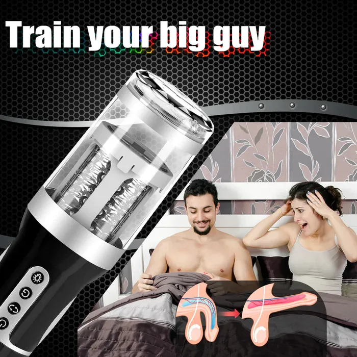 Babejuicy Male Sex Toys Male Masturbator with Thrusting Rotation Penis Trainer Babejuicy Male Sex Toys Male Masturbator with Thrusting Rotation Penis Trainer