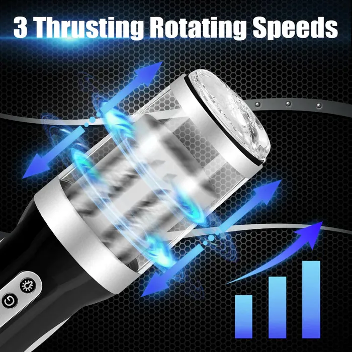 Babejuicy Male Sex Toys Male Masturbator with Thrusting Rotation Penis Trainer Babejuicy Male Sex Toys Male Masturbator with Thrusting Rotation Penis Trainer