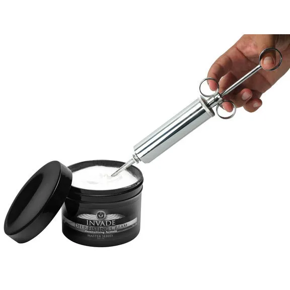 Dildos The Grease Gun Stainless Steel Lube Launcher XR Brands