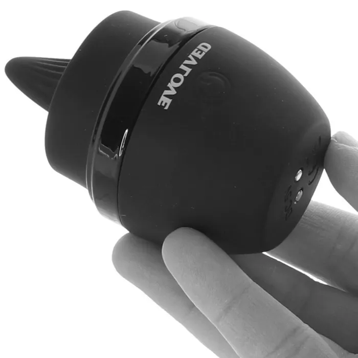 Evolved Tongue Tied Rechargeable Flicking Silicone Tongue Vibrator Black Nalpac Vibrators
