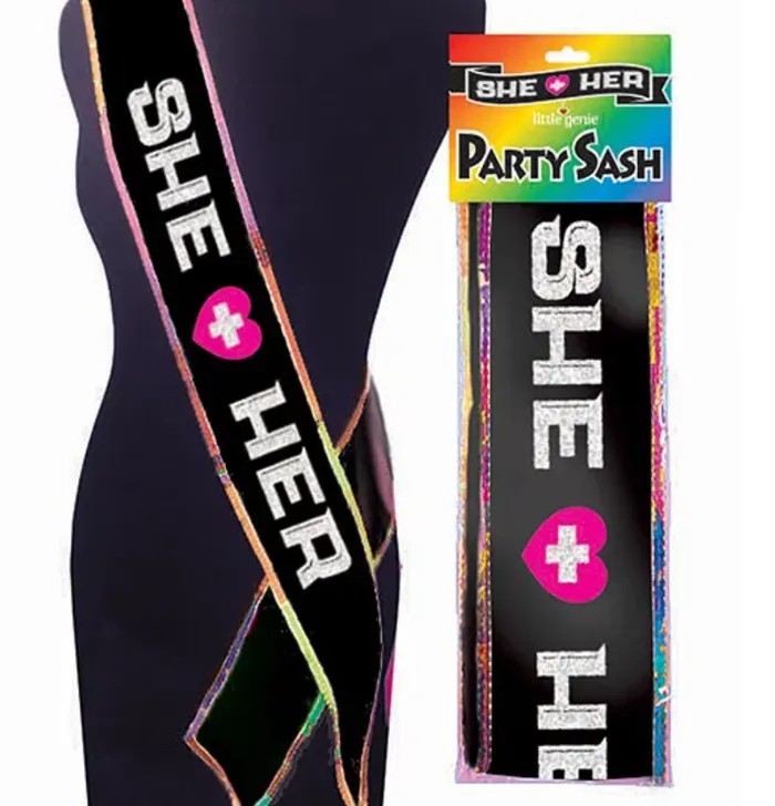 Female Sex Toys LITTLE GENIE Party Sash SheHer