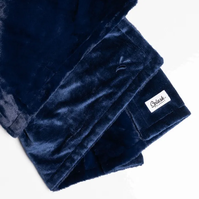 Female Sex Toys rosie rees Furlush Waterproof Splash Blanket Navy