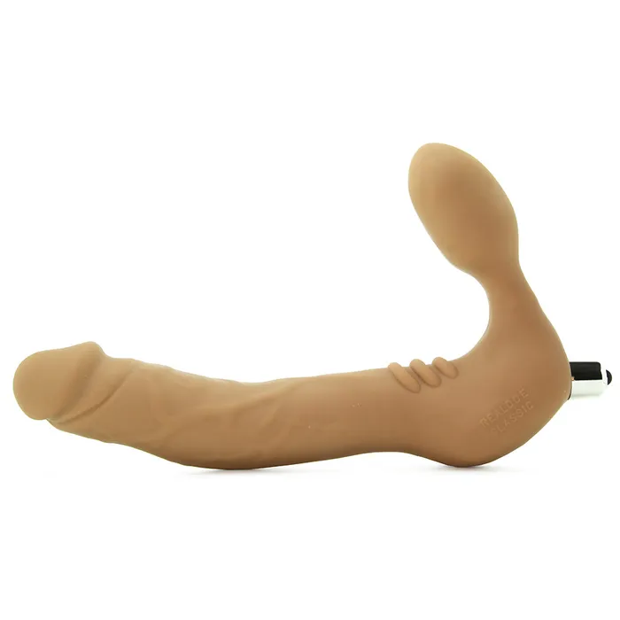 Tantus Real Strapless Vibrating StrapOn Dildo Honey Nalpac Female Sex Toys