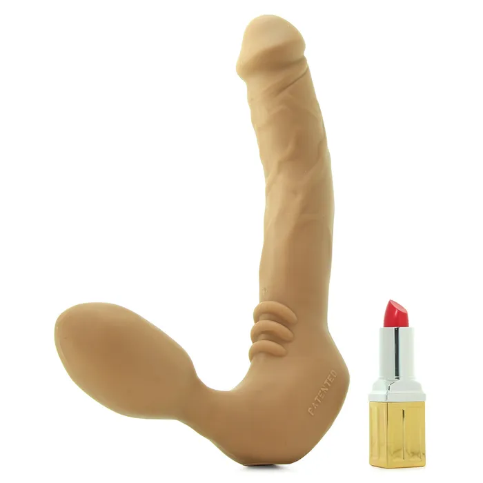 Tantus Real Strapless Vibrating StrapOn Dildo Honey Nalpac Female Sex Toys