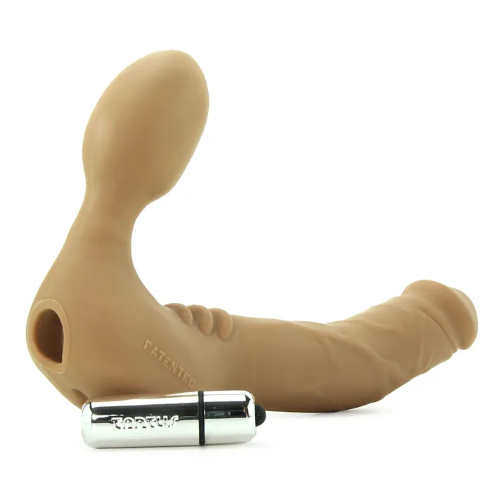 Tantus Real Strapless Vibrating StrapOn Dildo Honey Nalpac Female Sex Toys