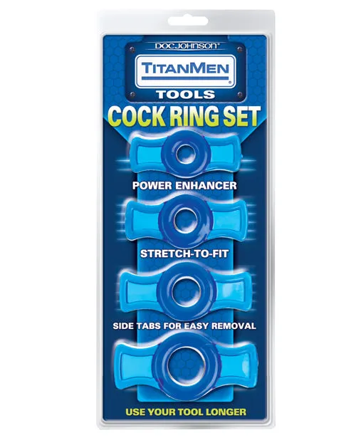 Titanmen Tools Cock Ring Set Doc Johnson Male Sex Toys Titanmen Tools Cock Ring Set Doc Johnson Male Sex Toys