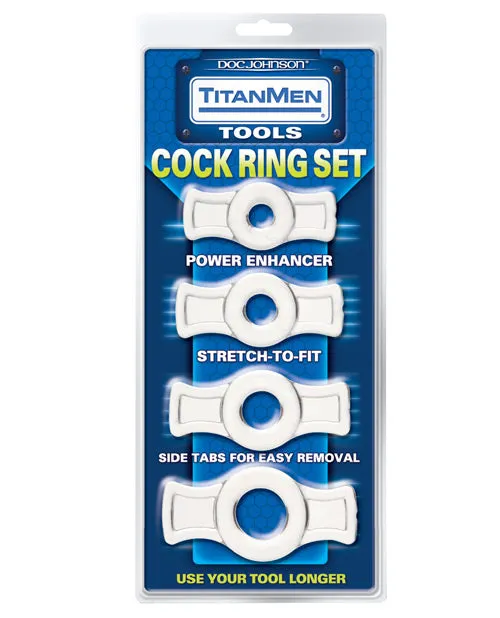 Titanmen Tools Cock Ring Set Doc Johnson Male Sex Toys Titanmen Tools Cock Ring Set Doc Johnson Male Sex Toys
