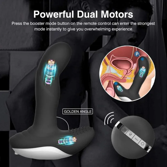 WiggleMotion Dual Motors Vibrating Anal Vibrator Loveorl Female Sex Toys