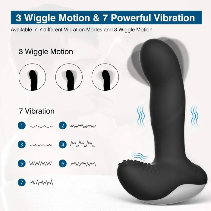 WiggleMotion Dual Motors Vibrating Anal Vibrator Loveorl Female Sex Toys