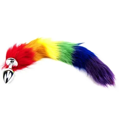 Anal Furry Fantasy Furry Fantasy Rainbow Pride Tail Butt Plug