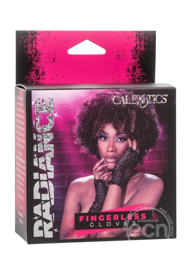 Anal Radiance Fingerless Gloves Black Cal Exotics
