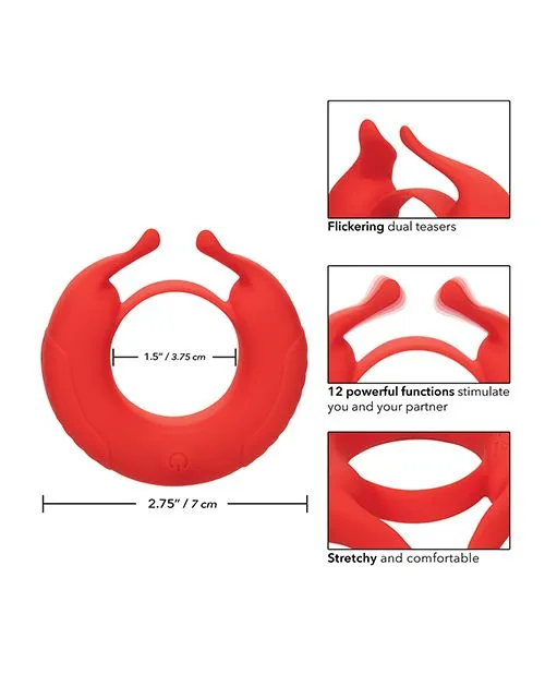 Cal Exotics Anal Silicone Rechargeable Taurus Enhancer Red Cal Exotics Anal Silicone Rechargeable Taurus Enhancer Red