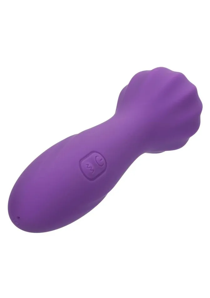 Cal Exotics Female Sex Toys Stella Liquid Silicone O Wand Rechargeable Silicone Vibrator Purple