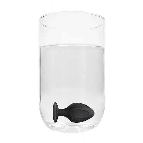 Diamond Shape Solid Silicone Butt Plug Set Black Ouch Anal